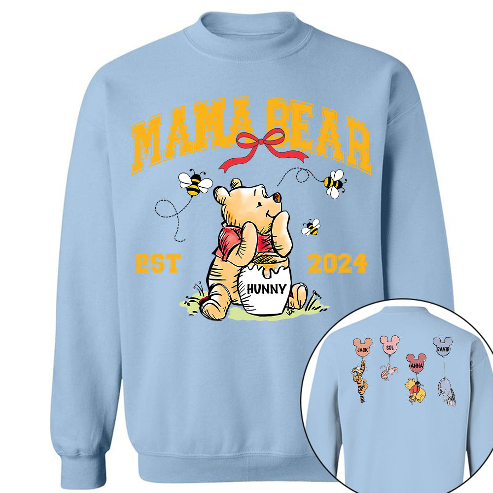 Mama Bear - New Mom Shirt - Mother's Day - Custom Nickname and Kid T1807 Tu20