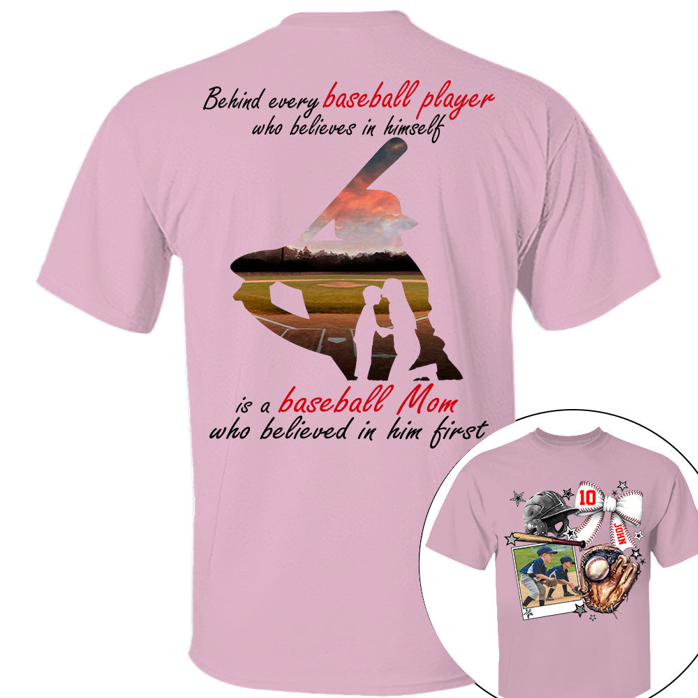 Baseball Mom Shirt, Custom Photo Baseball Shirt, Gift For Baseball Lover A2110 - NV01