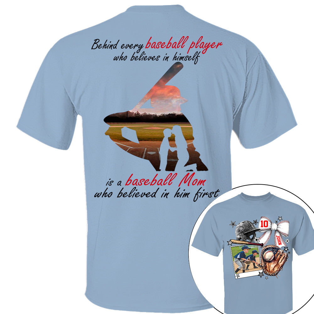 Baseball Mom Shirt, Custom Photo Baseball Shirt, Gift For Baseball Lover A2110 - NV01