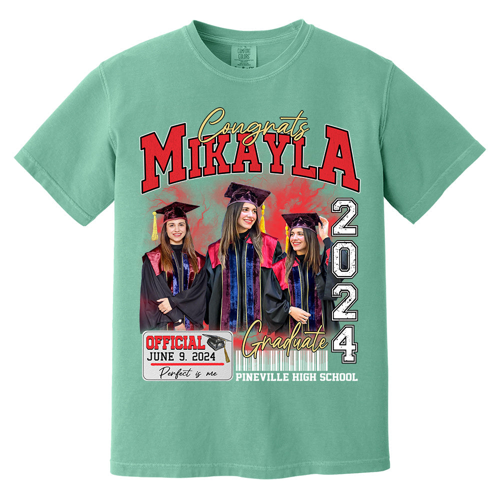 Congratulation Graduation Bootleg Shirt - Custom Photo Graduation Bootleg Shirt
