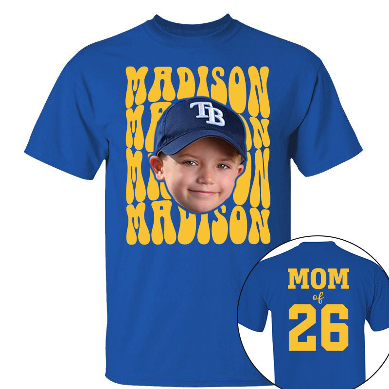 Custom Photo Baseball Game Day, Personalized Baseball Mom Shirt, Gift For Baseball Lover A2110 Pt99