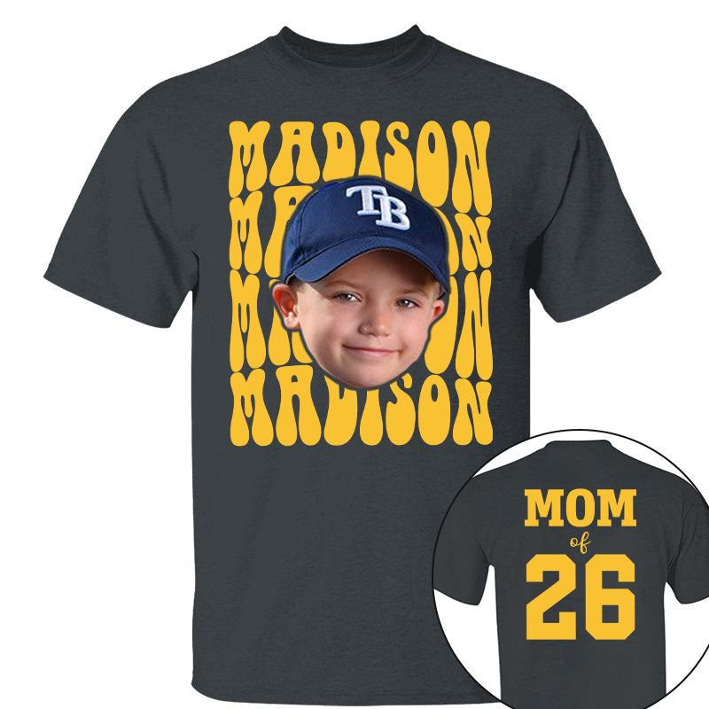 Custom Photo Baseball Game Day, Personalized Baseball Mom Shirt, Gift For Baseball Lover A2110 Pt99