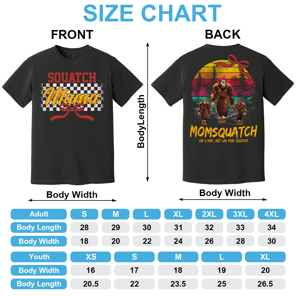 Mamasquatch, Like A Grandma, Just Way More Squatchy - Custom Nickname and Kid - Personalized Vintage Shirt T1807 Pt99