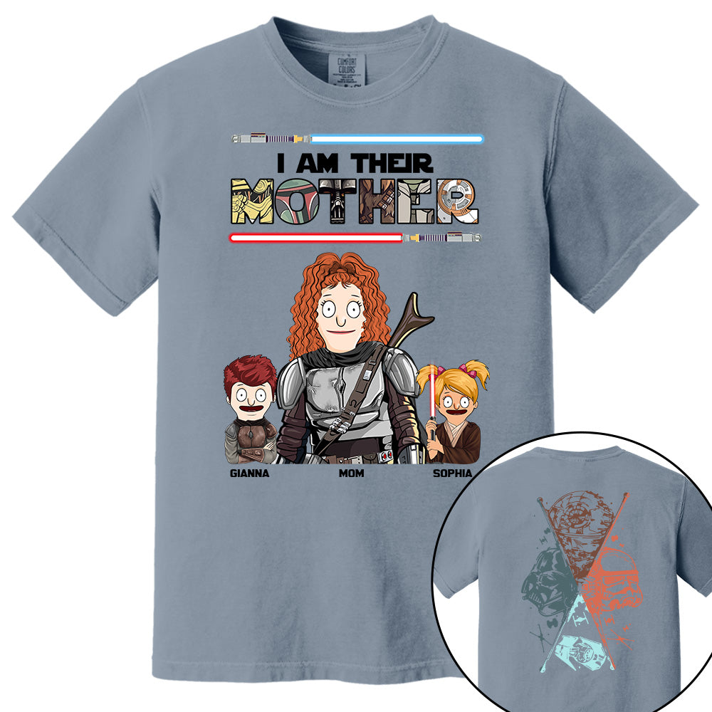 I Am Their Mother - Personalized Two Sided Print Shirt For Mom Vr2