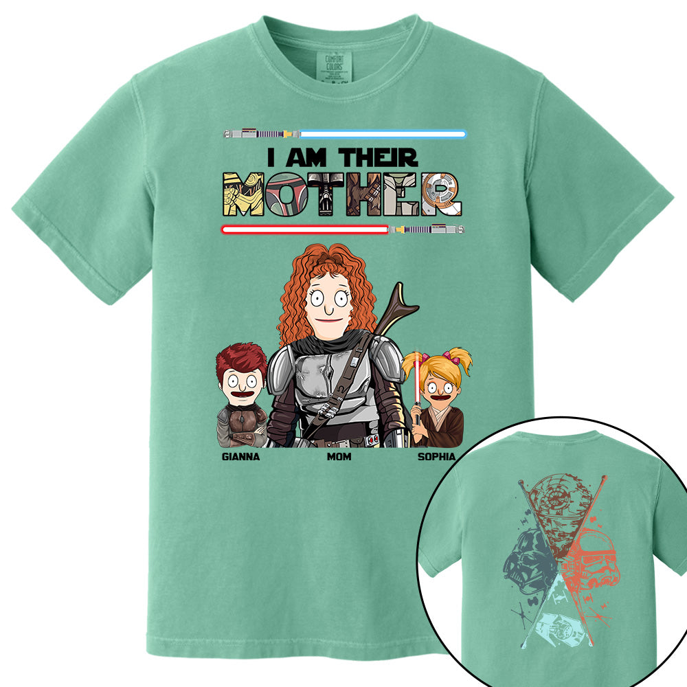 I Am Their Mother - Personalized Two Sided Print Shirt For Mom Vr2