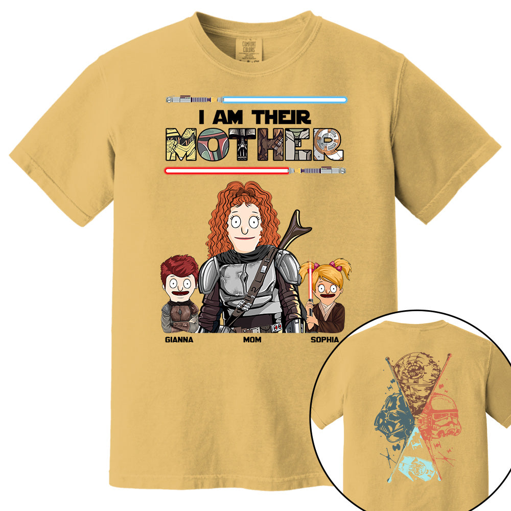 I Am Their Mother - Personalized Two Sided Print Shirt For Mom Vr2