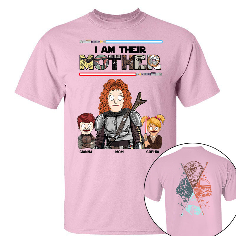 I Am Their Mother - Personalized Two Sided Print Shirt For Mom Vr2