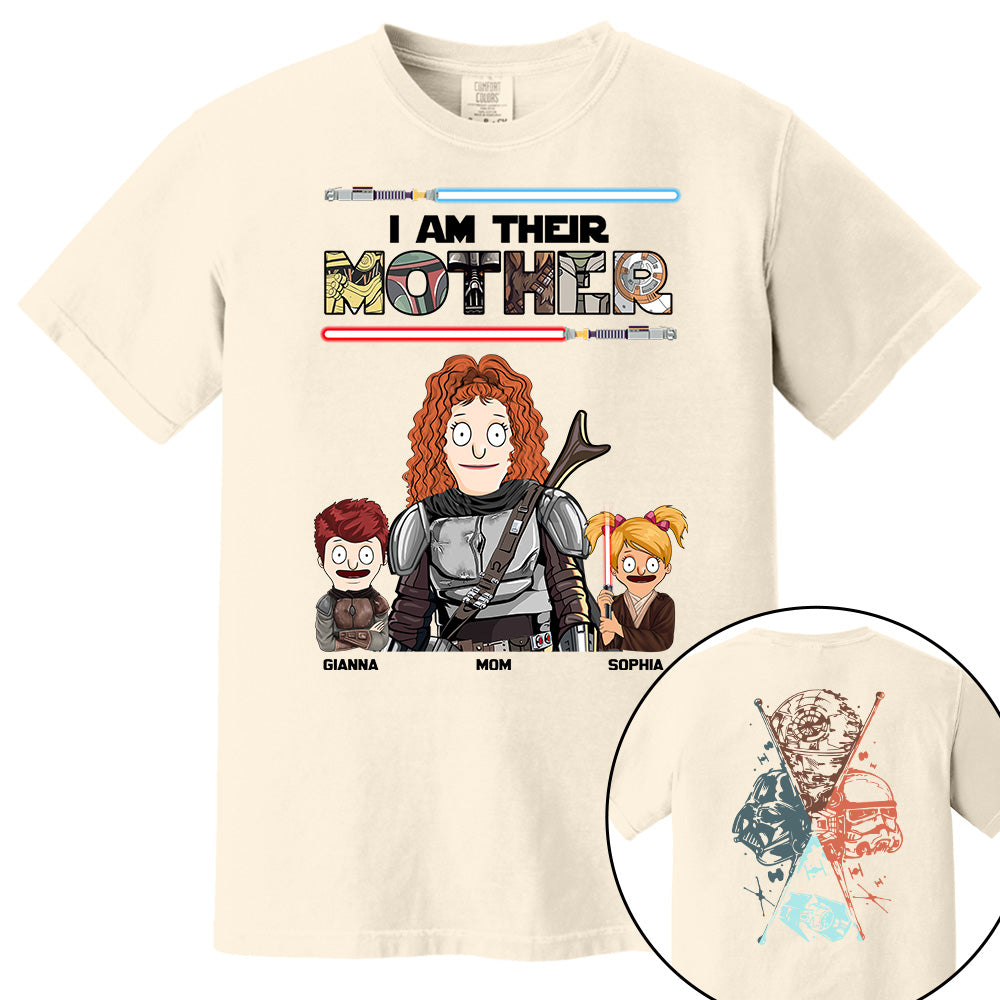 I Am Their Mother - Personalized Two Sided Print Shirt For Mom Vr2