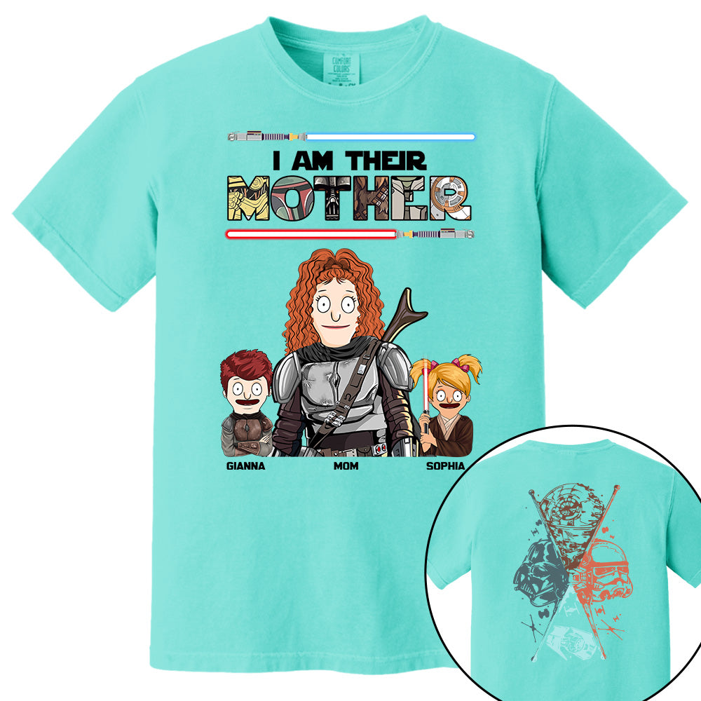I Am Their Mother - Personalized Two Sided Print Shirt For Mom Vr2