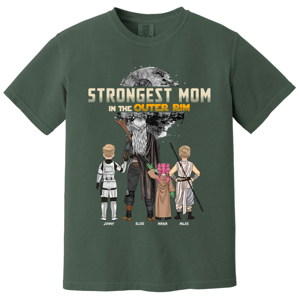 Strongest Mom In The Outer Rim - Personalized Shirt For Mom Nh00