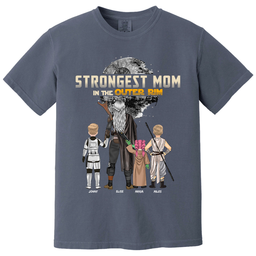 Strongest Mom In The Outer Rim - Personalized Shirt For Mom Nh00