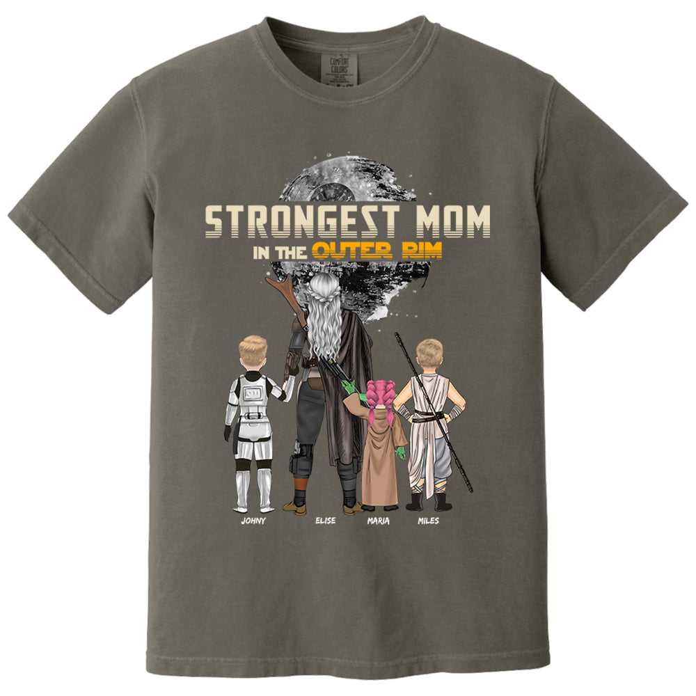 Strongest Mom In The Outer Rim - Personalized Shirt For Mom Nh00