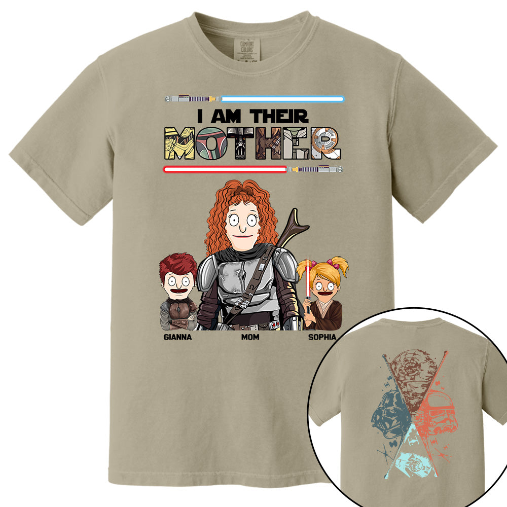I Am Their Mother - Personalized Two Sided Print Shirt For Mom Vr2