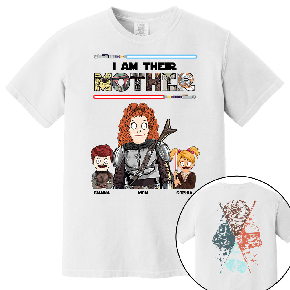 I Am Their Mother - Personalized Two Sided Print Shirt For Mom Vr2