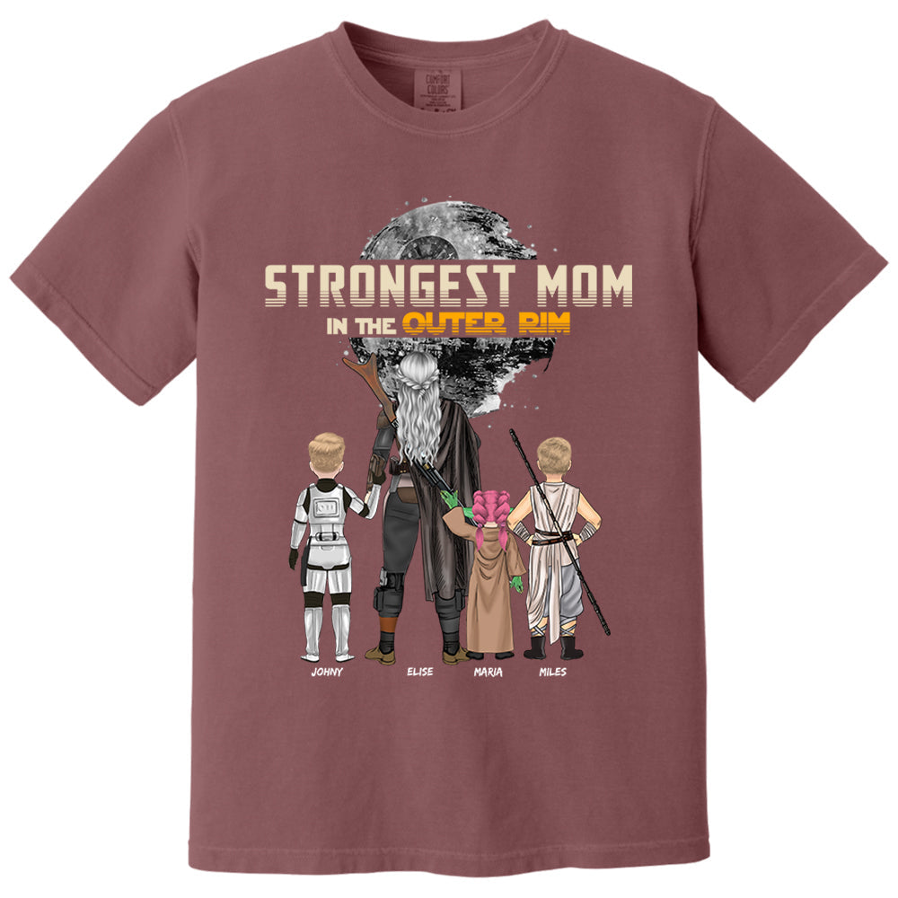 Strongest Mom In The Outer Rim - Personalized Shirt For Mom Nh00