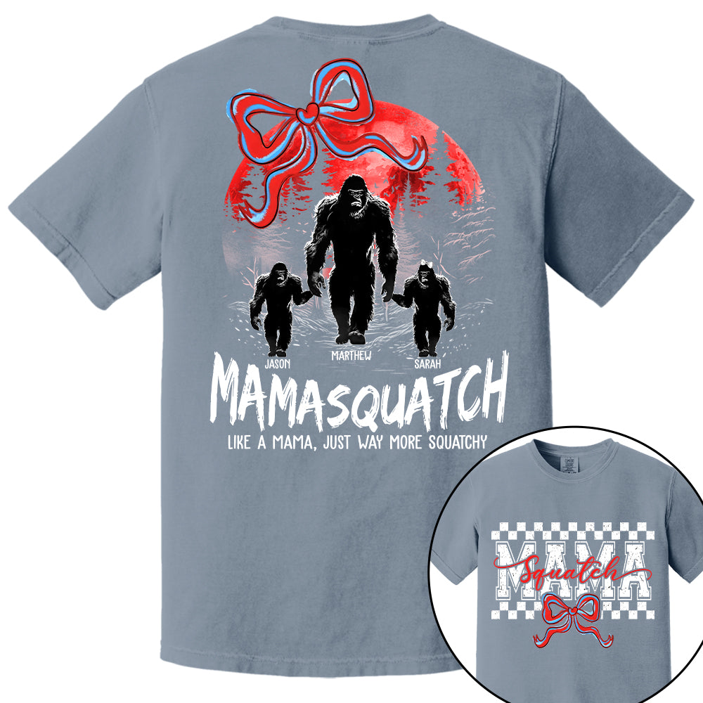 Momsquatch, Like A Grandma, Just Way More Squatchy, Bigfoot, Personalized Vintage Shirt T1807 Tm01