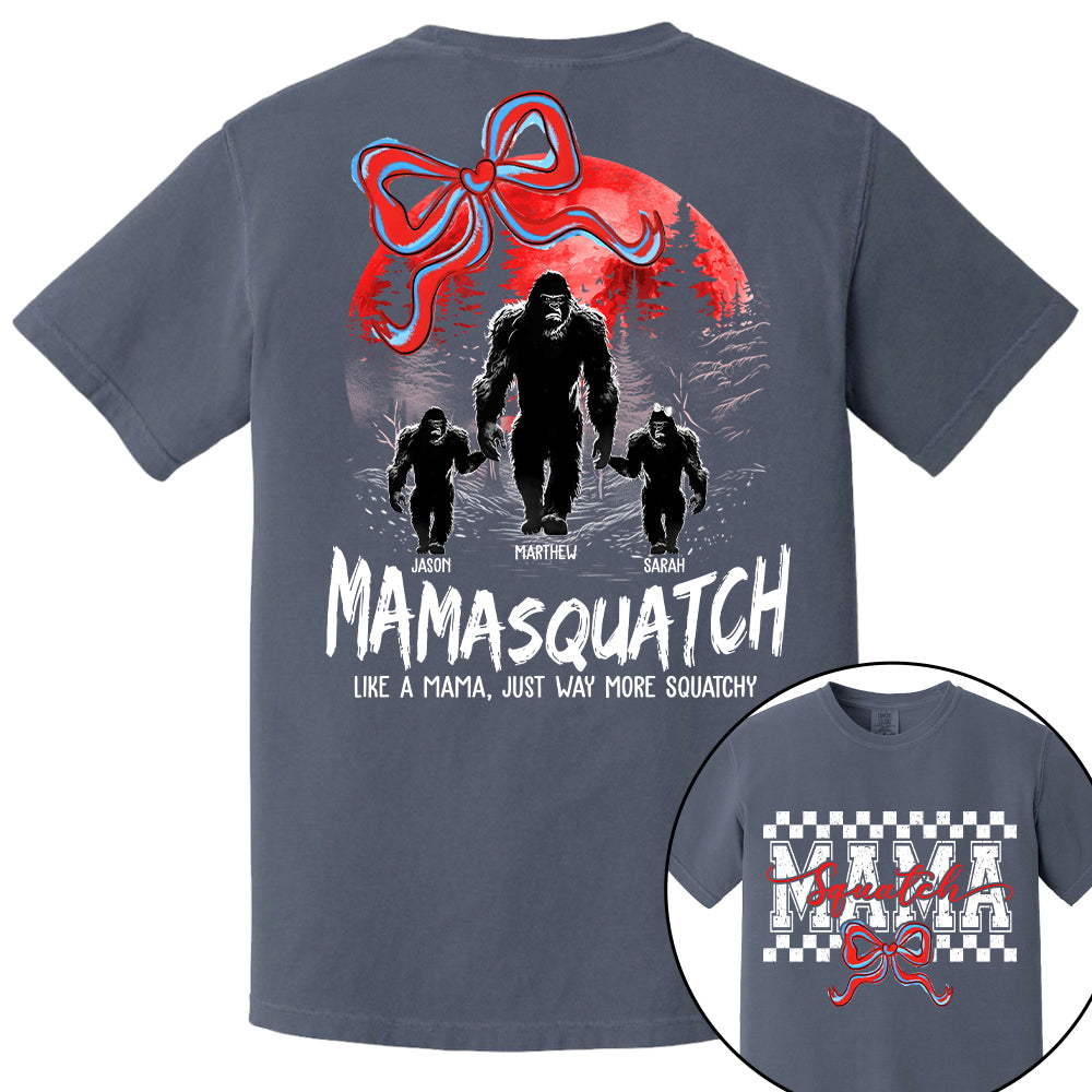 Momsquatch, Like A Grandma, Just Way More Squatchy, Bigfoot, Personalized Vintage Shirt T1807 Tm01