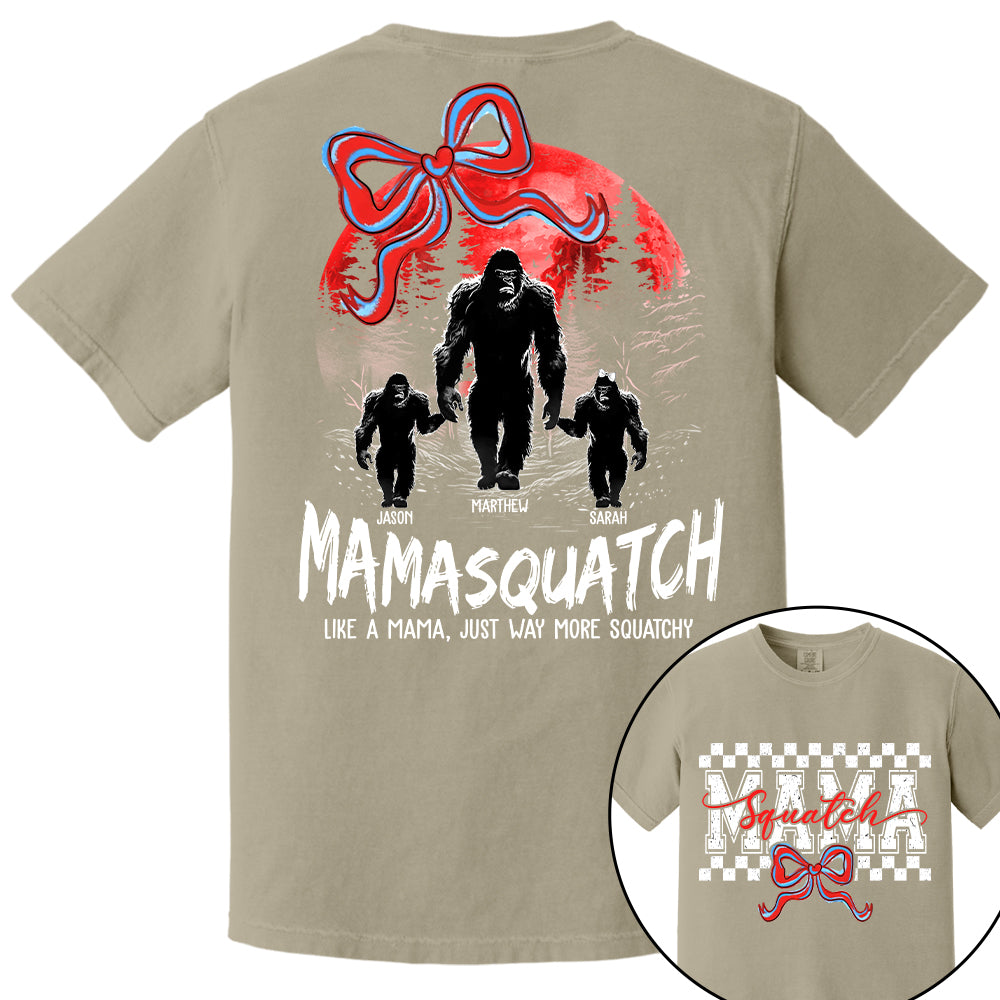 Momsquatch, Like A Grandma, Just Way More Squatchy, Bigfoot, Personalized Vintage Shirt T1807 Tm01