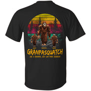 Papasquatch, Like A Grandpa, Just Way More Squatchy - Personalized Vintage Back Printed Shirt Tu20
