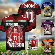 Custom Photo Football Jersey Shirt For Football Family Game Day Shirt