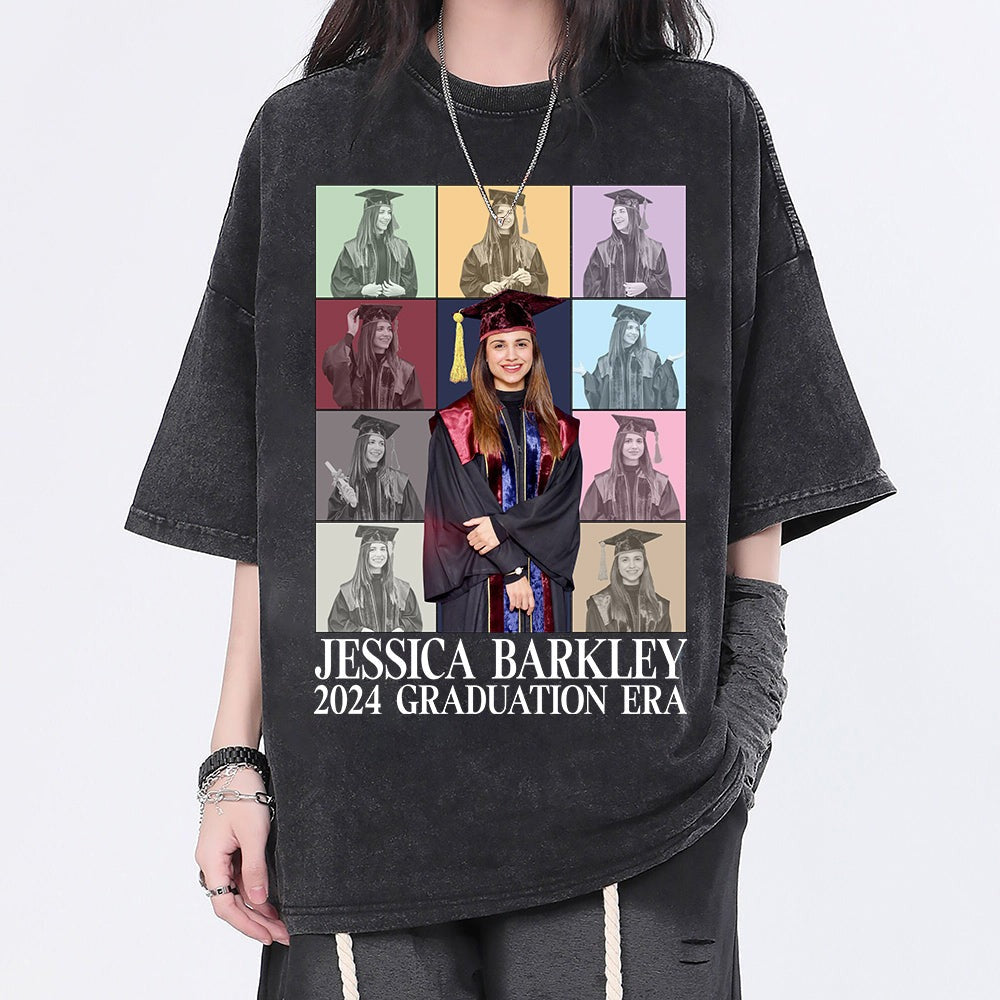 2024 Graduation Era - Custom Photo Eras Tour Shirt For 2024 Senior, Graduation, Custom Photo Family Shirt, 2024 Graduation