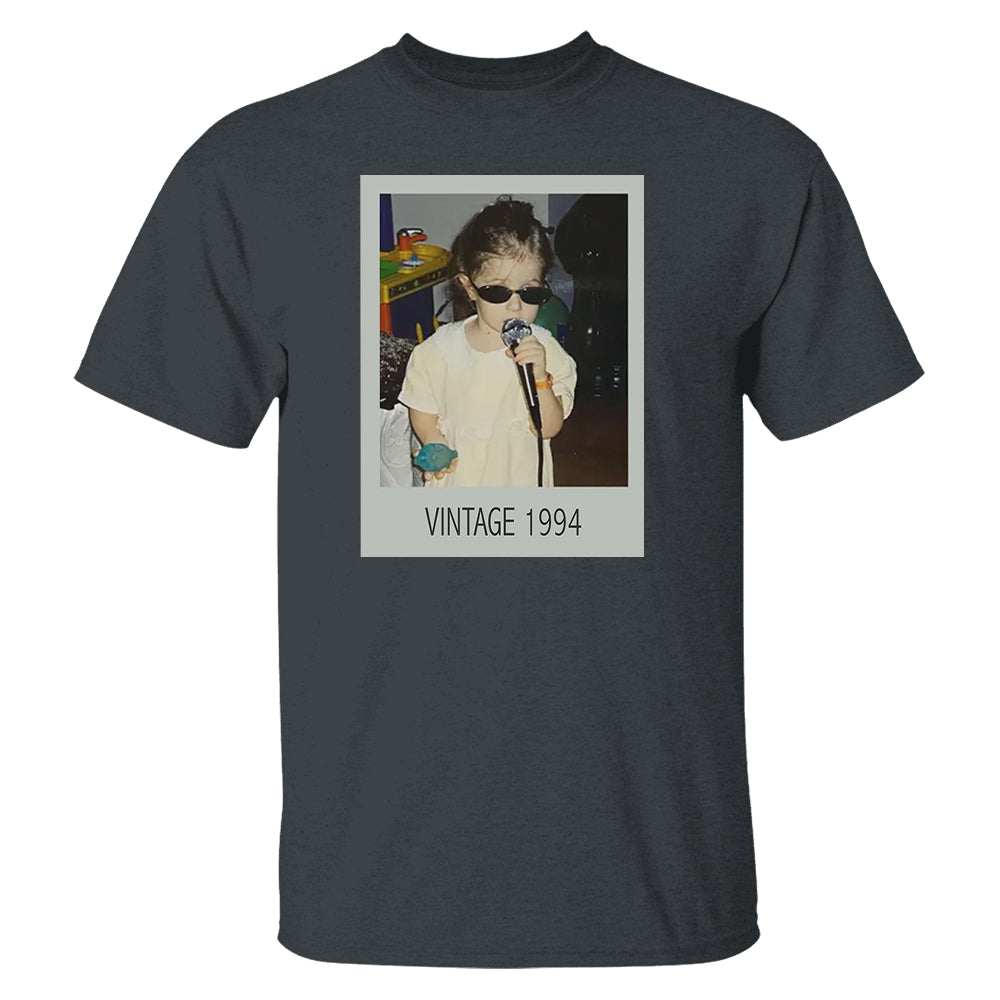 Custom Vintage Photo Shirt, 30Th Birthday Gifts For Women,1994 Birthday Shirt, 30Th Birthday Gift For Him, 30Th Birthday Present Pt99