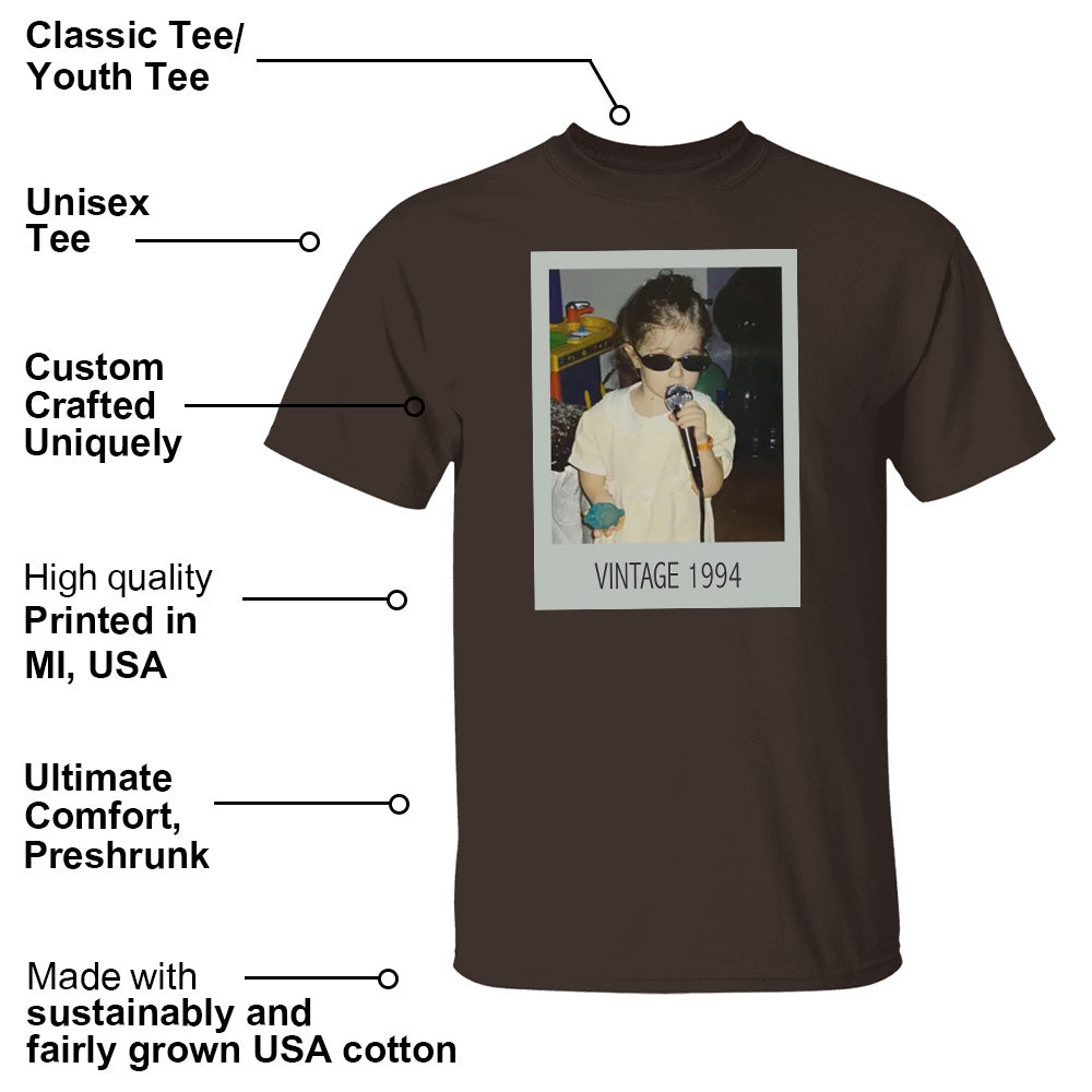 Custom Vintage Photo Shirt, 30Th Birthday Gifts For Women,1994 Birthday Shirt, 30Th Birthday Gift For Him, 30Th Birthday Present Pt99