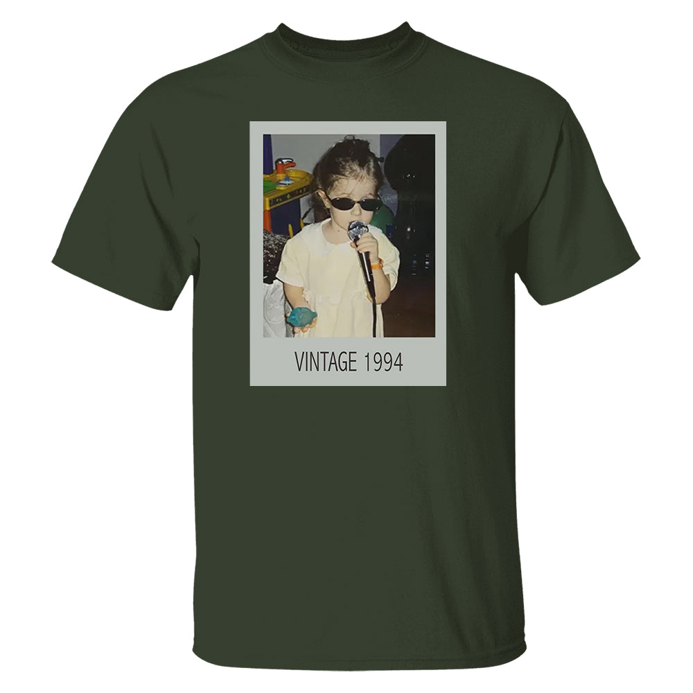 Custom Vintage Photo Shirt, 30Th Birthday Gifts For Women,1994 Birthday Shirt, 30Th Birthday Gift For Him, 30Th Birthday Present Pt99