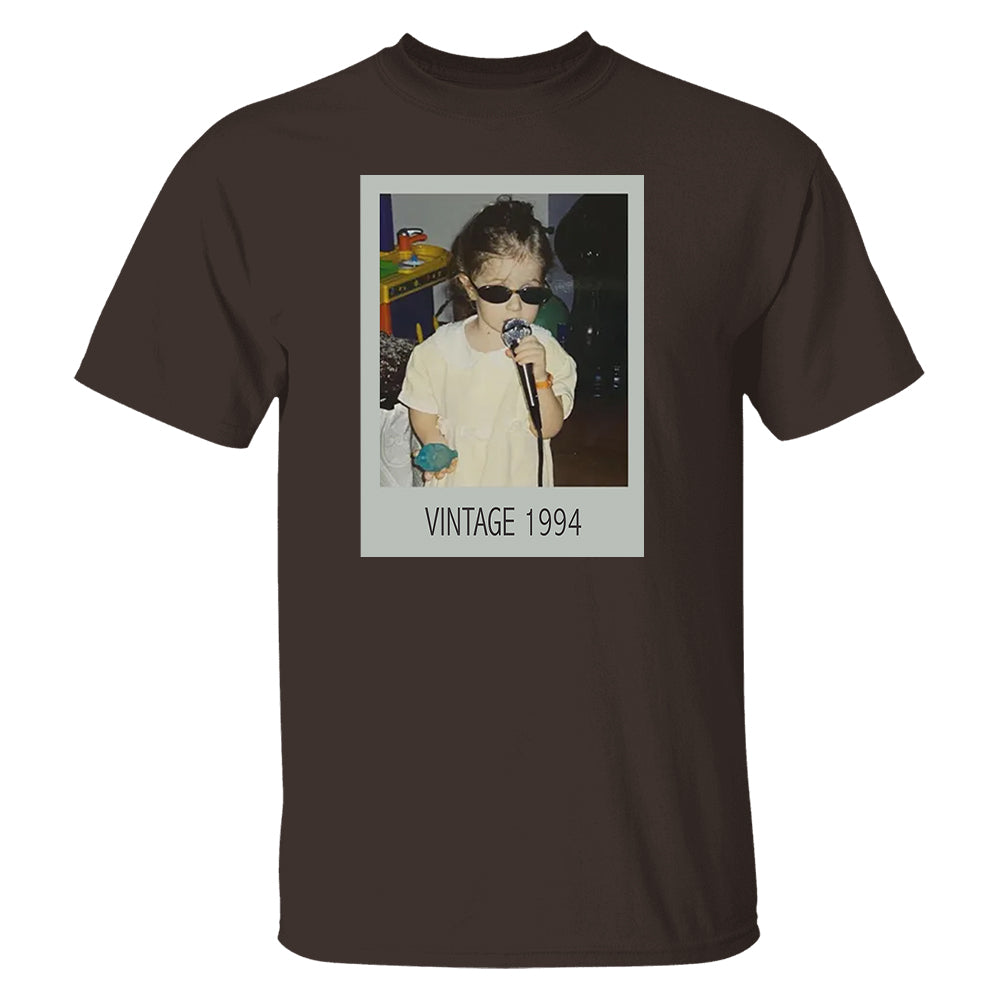 Custom Vintage Photo Shirt, 30Th Birthday Gifts For Women,1994 Birthday Shirt, 30Th Birthday Gift For Him, 30Th Birthday Present Pt99