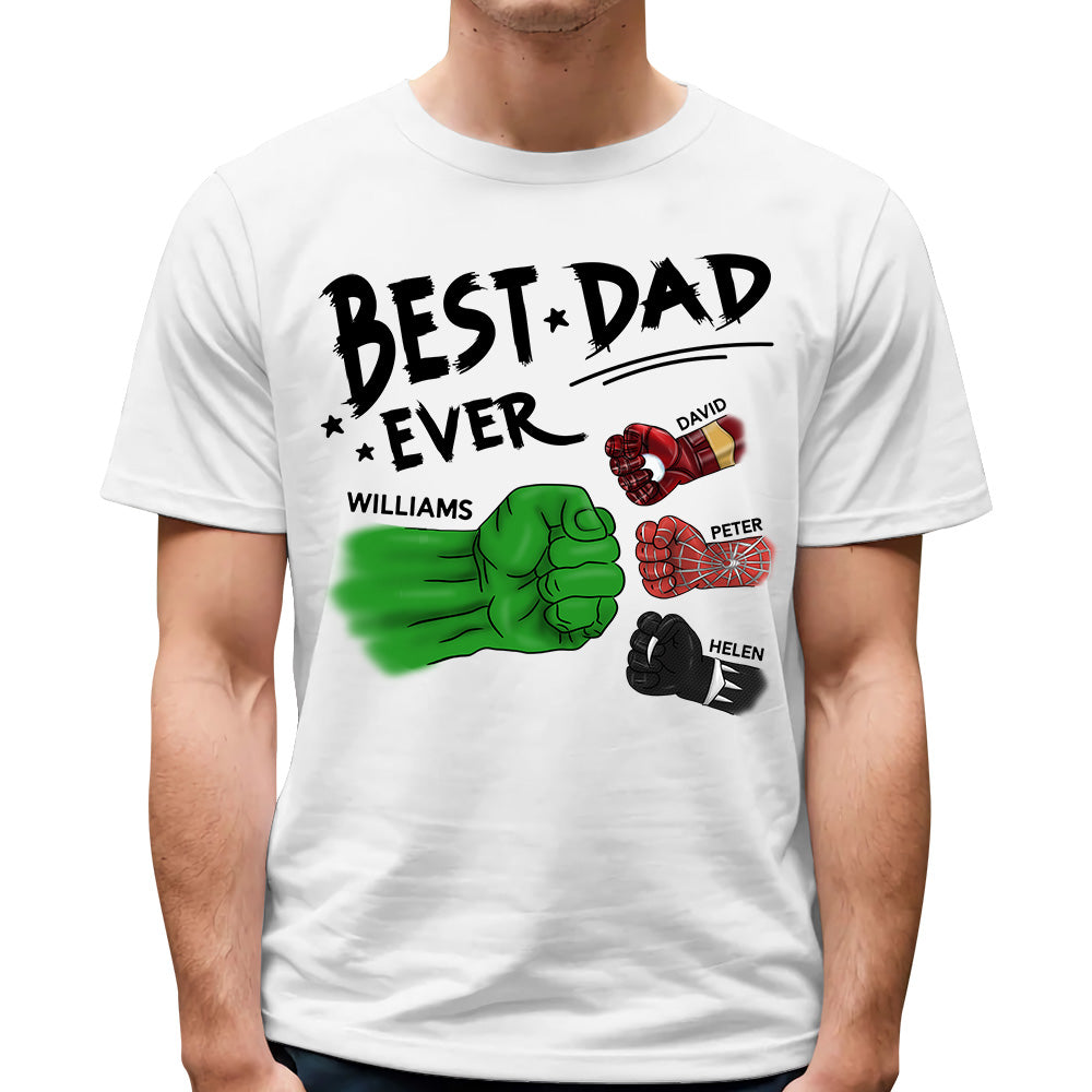 Best Dad Ever Personalized Shirt