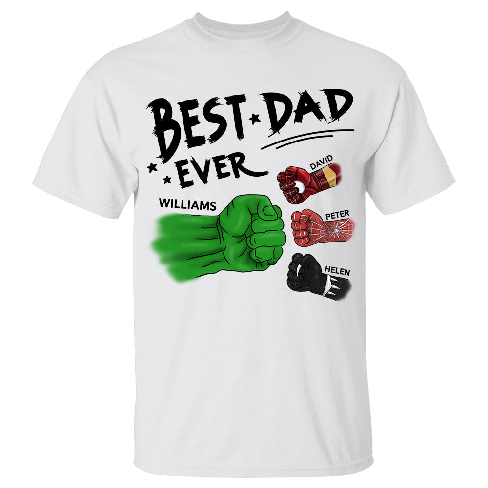 Best Dad Ever Personalized Shirt