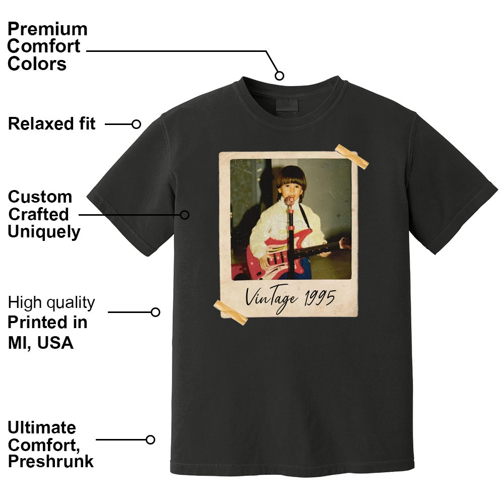 Custom Vintage Photo And Year, Custom Shirt With Picture Personalized 30th Birthday Gift Vintage 30th Birthday Party Vintage Est 1995 Shirt Pt99