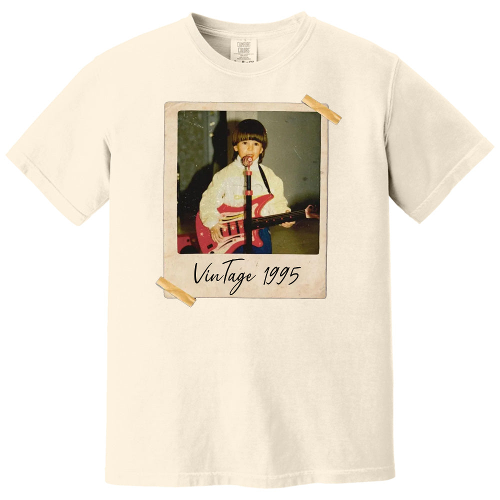 Custom Vintage Photo And Year, Custom Shirt With Picture Personalized 30th Birthday Gift Vintage 30th Birthday Party Vintage Est 1995 Shirt Pt99