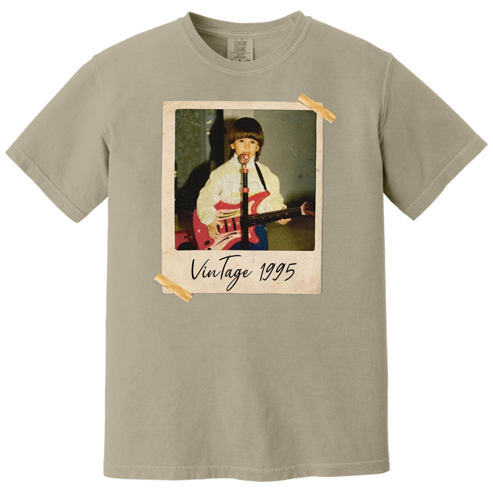 Custom Vintage Photo And Year, Custom Shirt With Picture Personalized 30th Birthday Gift Vintage 30th Birthday Party Vintage Est 1995 Shirt Pt99