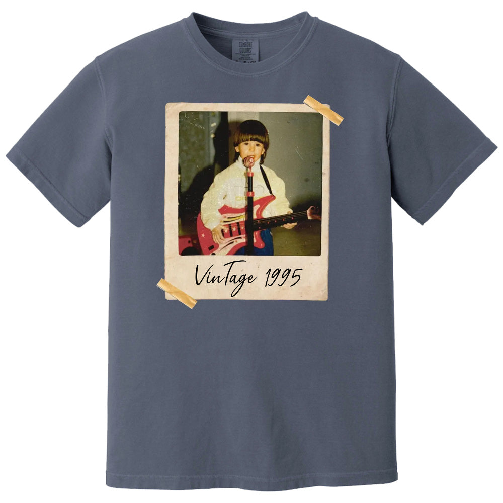 Custom Vintage Photo And Year, Custom Shirt With Picture Personalized 30th Birthday Gift Vintage 30th Birthday Party Vintage Est 1995 Shirt Pt99
