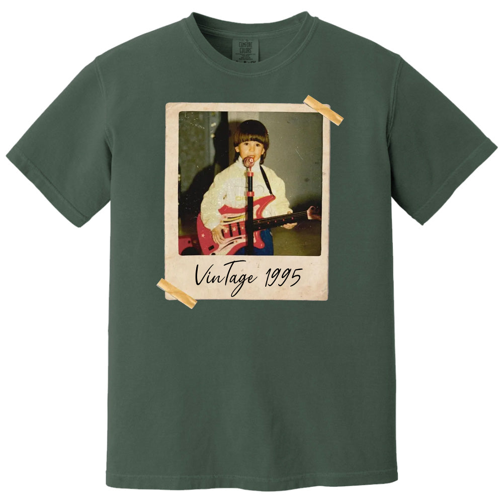 Custom Vintage Photo And Year, Custom Shirt With Picture Personalized 30th Birthday Gift Vintage 30th Birthday Party Vintage Est 1995 Shirt Pt99