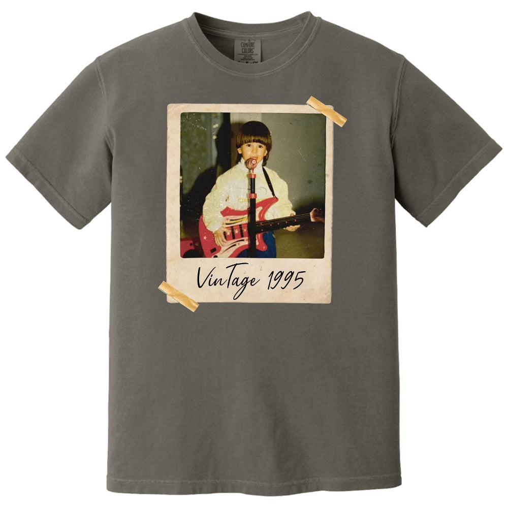Custom Vintage Photo And Year, Custom Shirt With Picture Personalized 30th Birthday Gift Vintage 30th Birthday Party Vintage Est 1995 Shirt Pt99