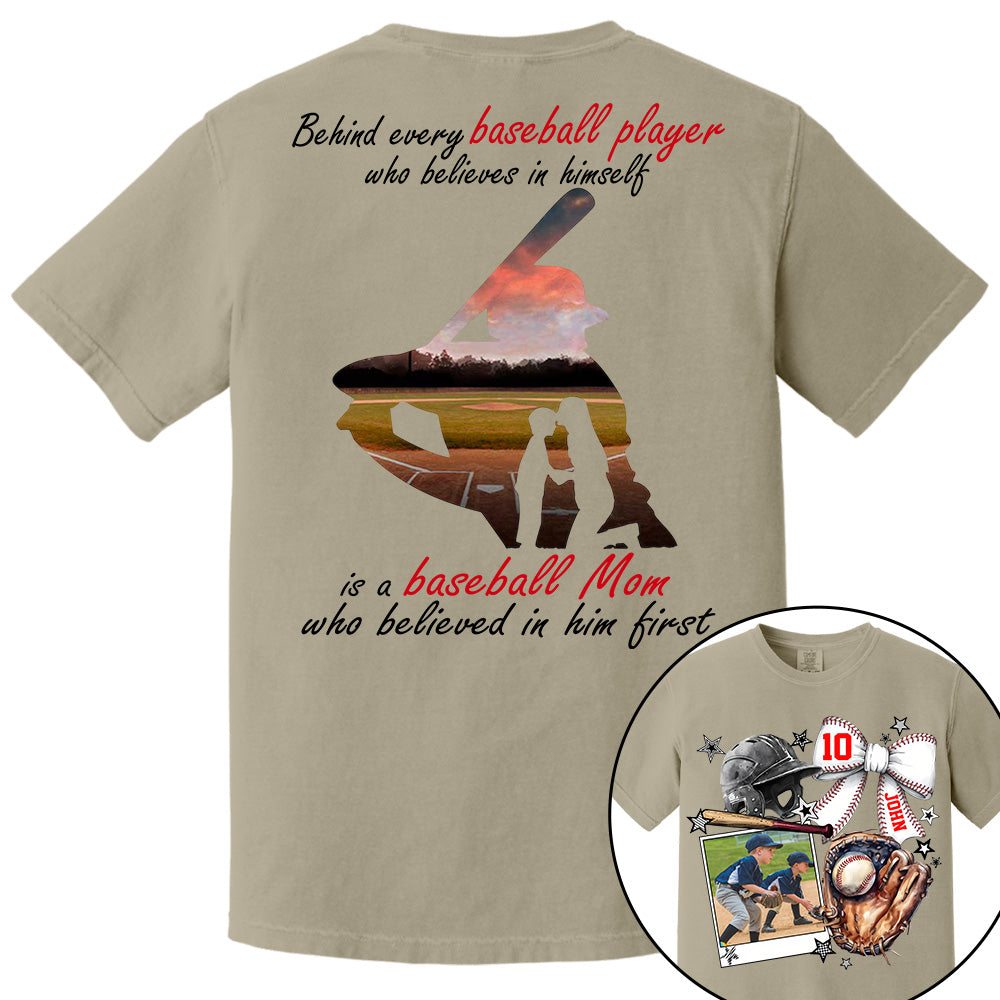 Baseball Mom Shirt, Custom Photo Baseball Shirt, Gift For Baseball Lover A2110 - NV01