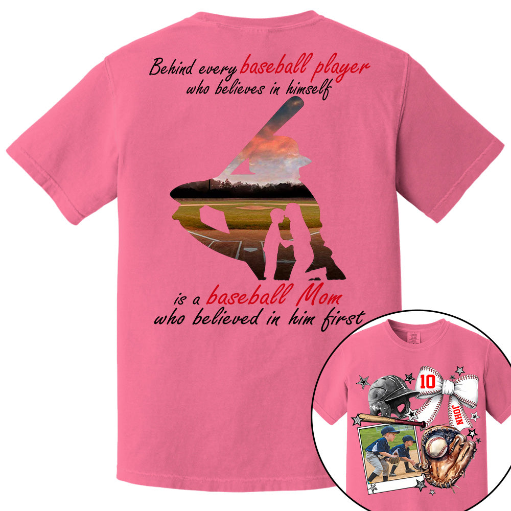 Baseball Mom Shirt, Custom Photo Baseball Shirt, Gift For Baseball Lover A2110 - NV01