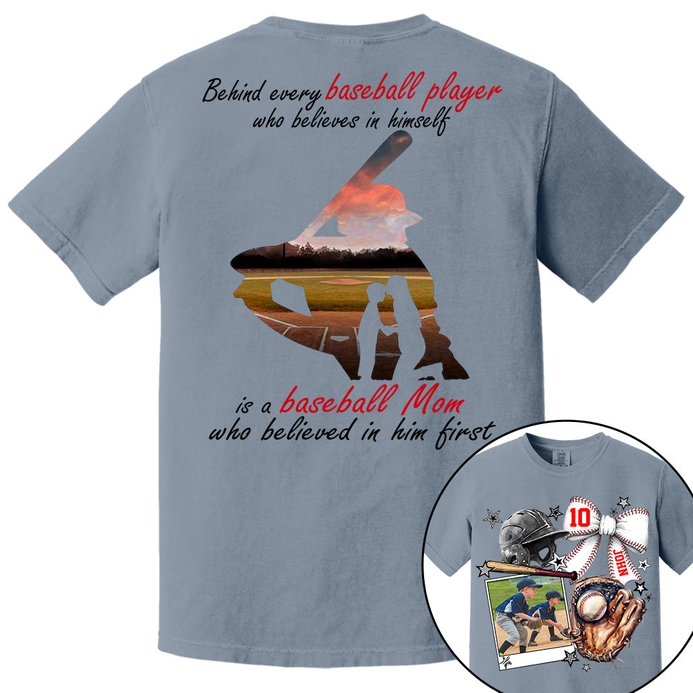 Baseball Mom Shirt, Custom Photo Baseball Shirt, Gift For Baseball Lover A2110 - NV01