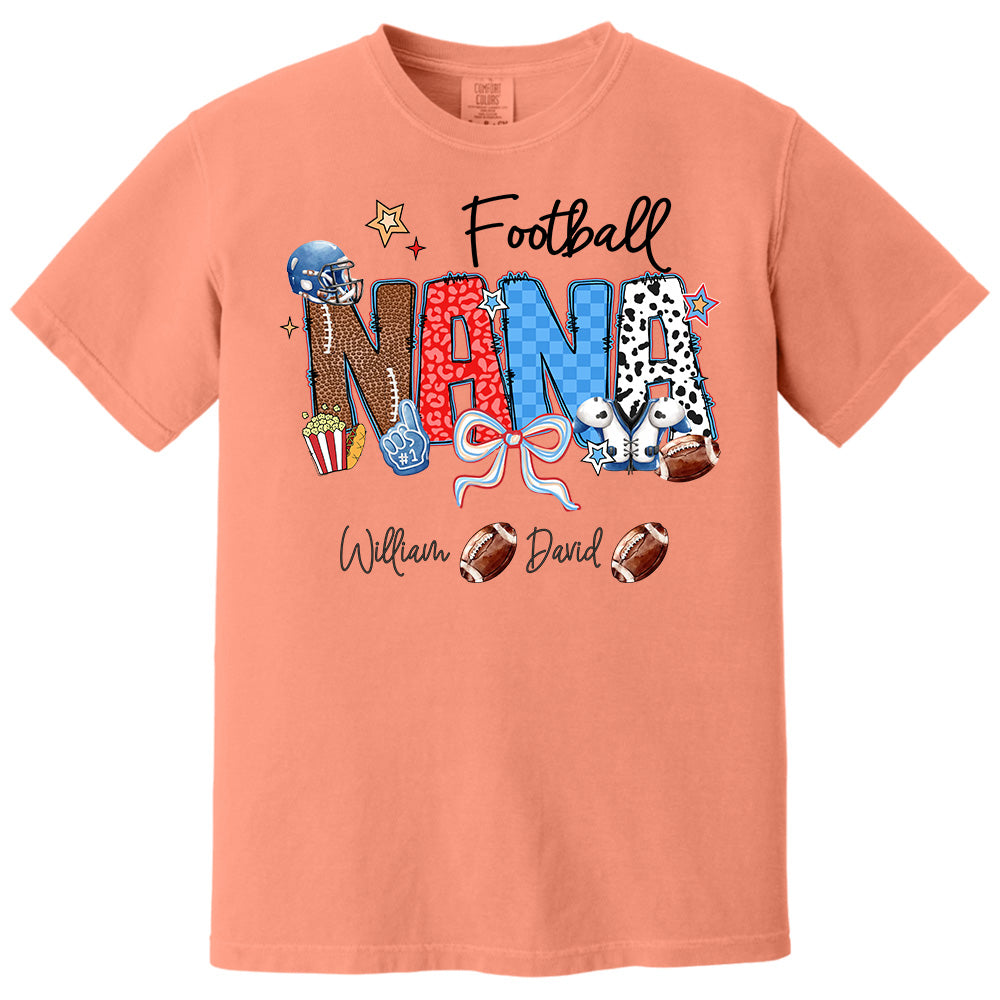 Football Mama - Personalized Shirt Gift For Grandma