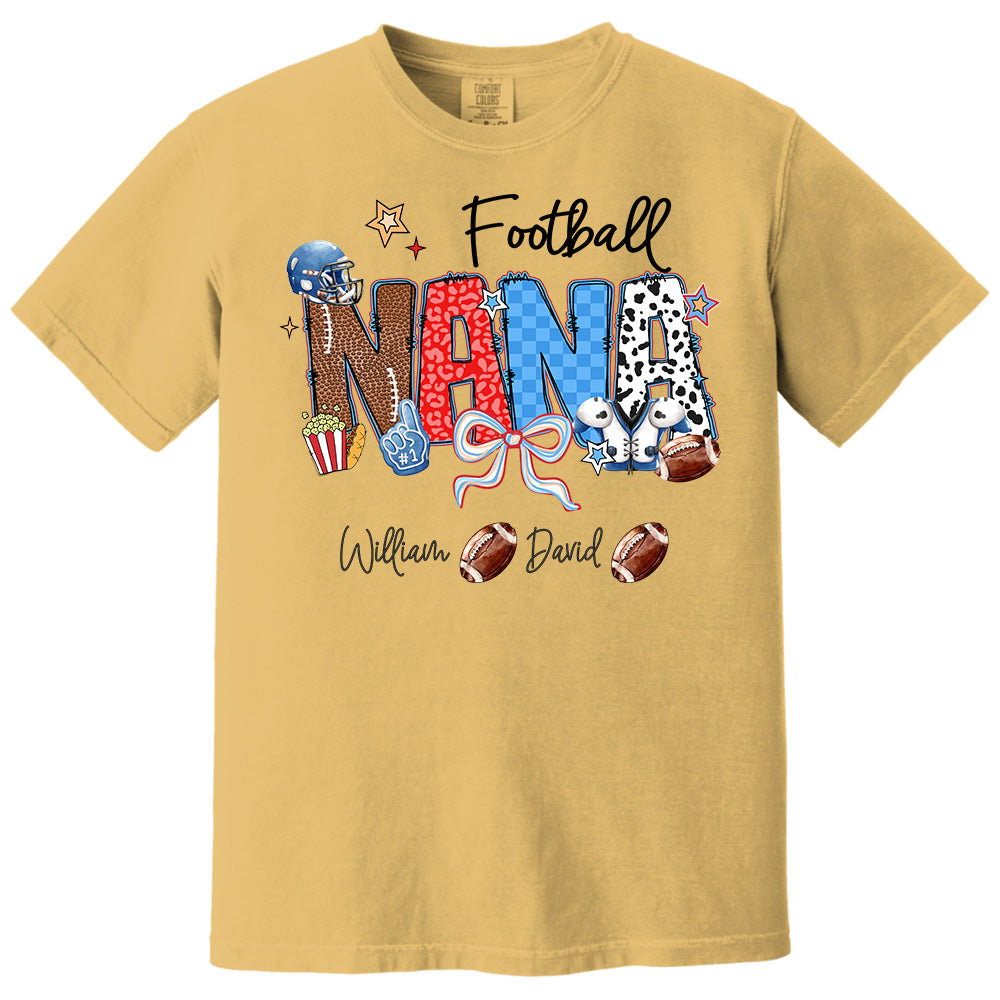 Football Mama - Personalized Shirt Gift For Grandma
