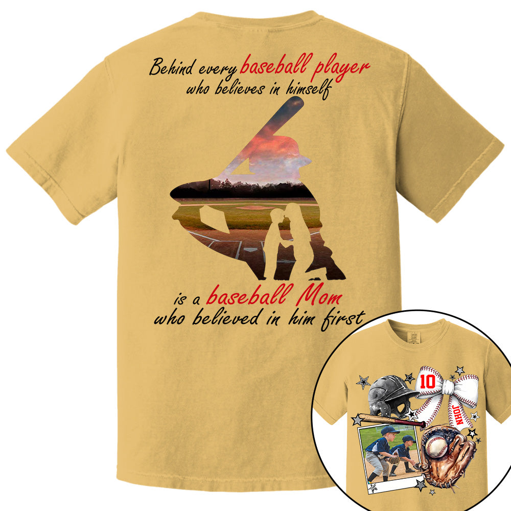 Baseball Mom Shirt, Custom Photo Baseball Shirt, Gift For Baseball Lover A2110 - NV01
