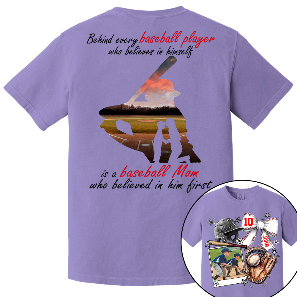 Baseball Mom Shirt, Custom Photo Baseball Shirt, Gift For Baseball Lover A2110 - NV01