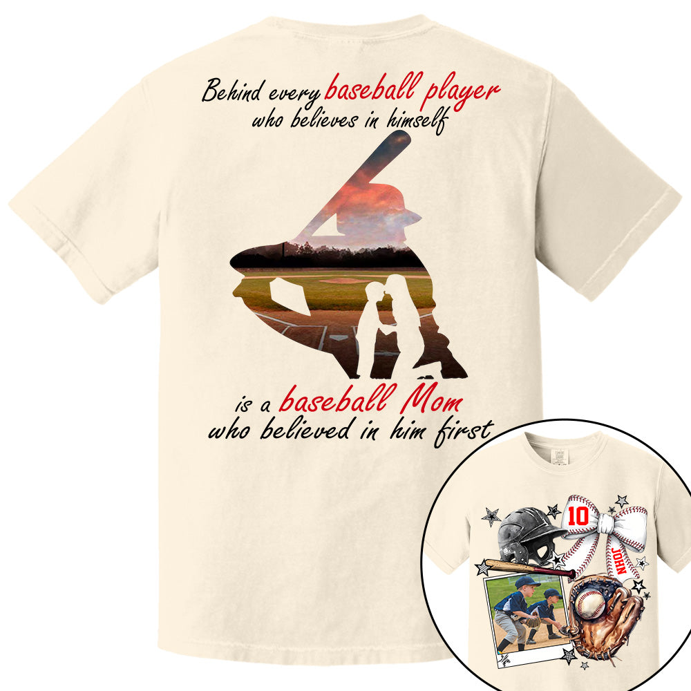 Baseball Mom Shirt, Custom Photo Baseball Shirt, Gift For Baseball Lover A2110 - NV01