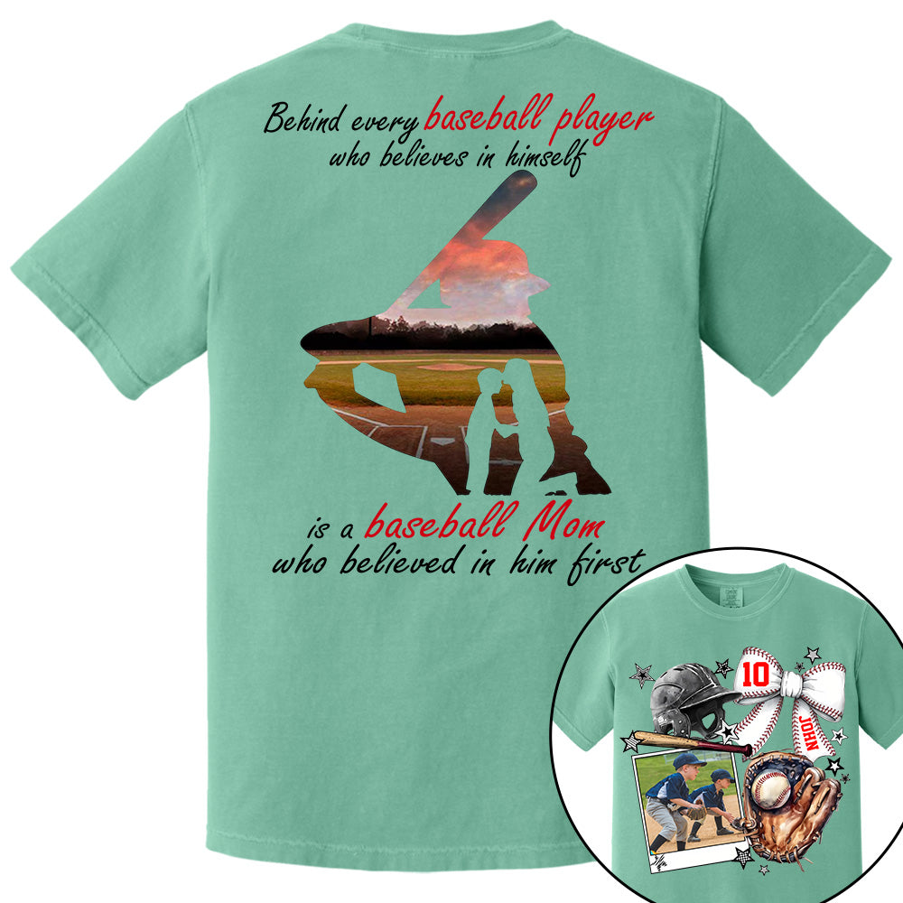Baseball Mom Shirt, Custom Photo Baseball Shirt, Gift For Baseball Lover A2110 - NV01