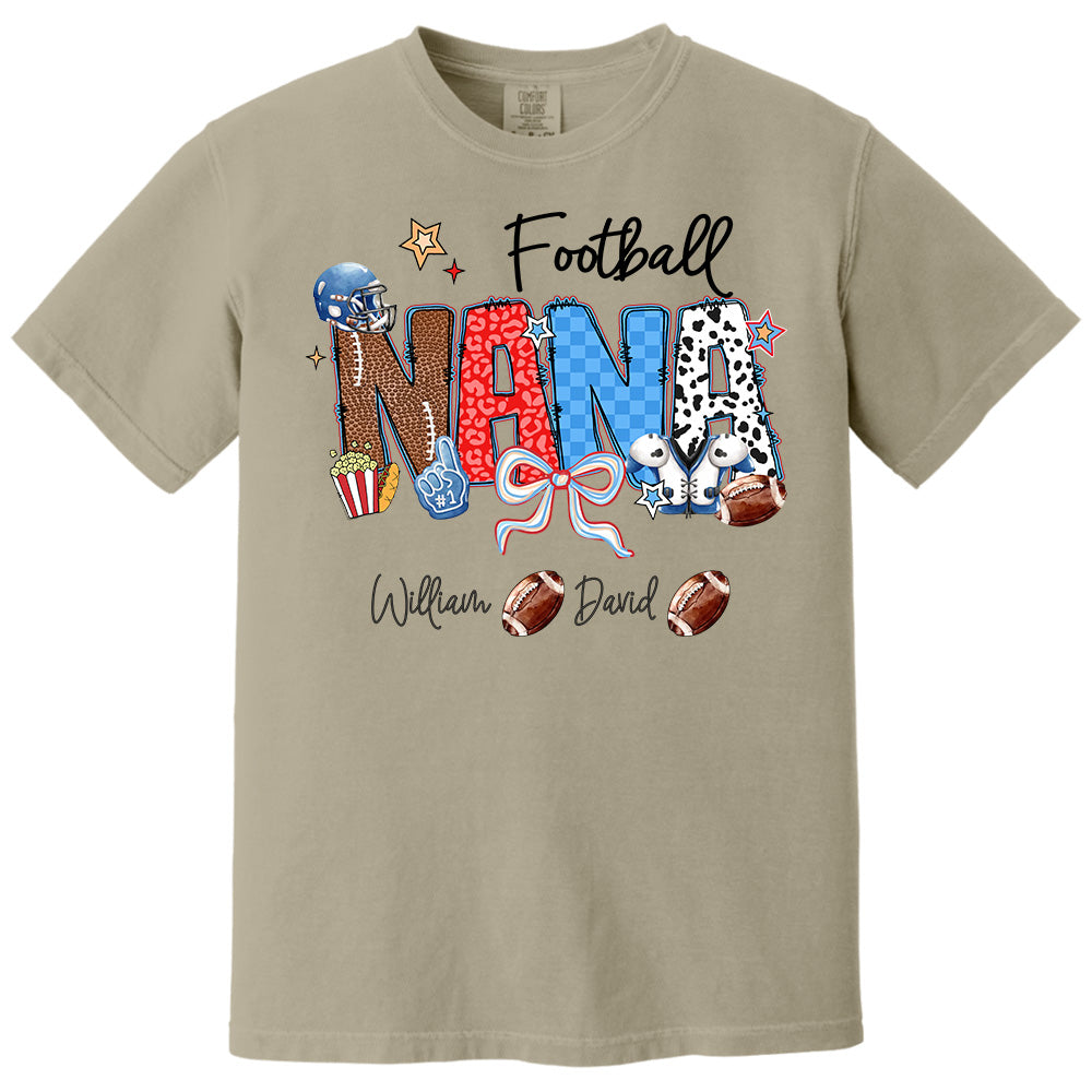 Football Mama - Personalized Shirt Gift For Grandma