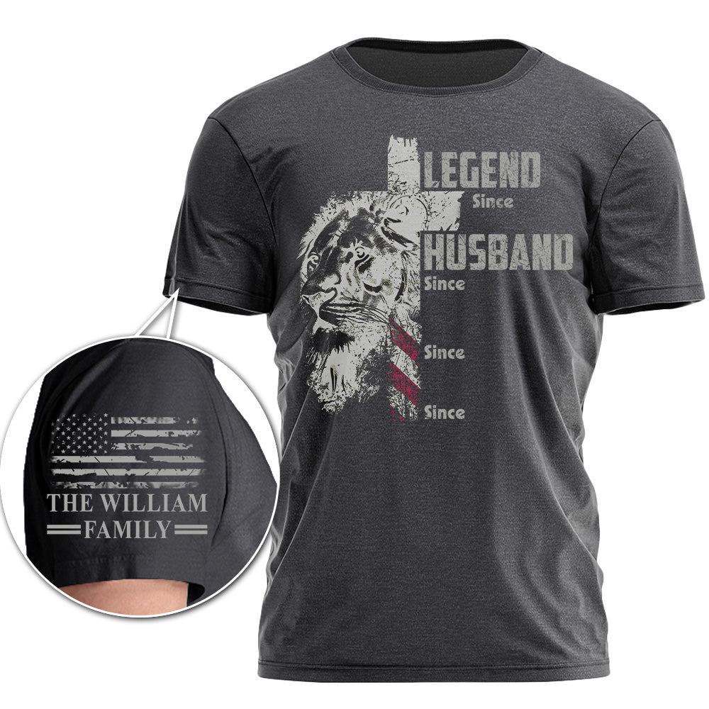 Legend, Husband, Dad, Papa, Personalized Shirt Gift For Dad, Custom Father's Day Gift T1807 Pt99