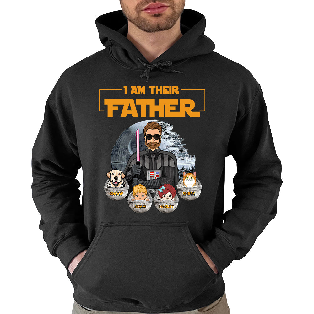 I Am Their Father - Custom Shirt With Kids Dog Cat Gift For Dad