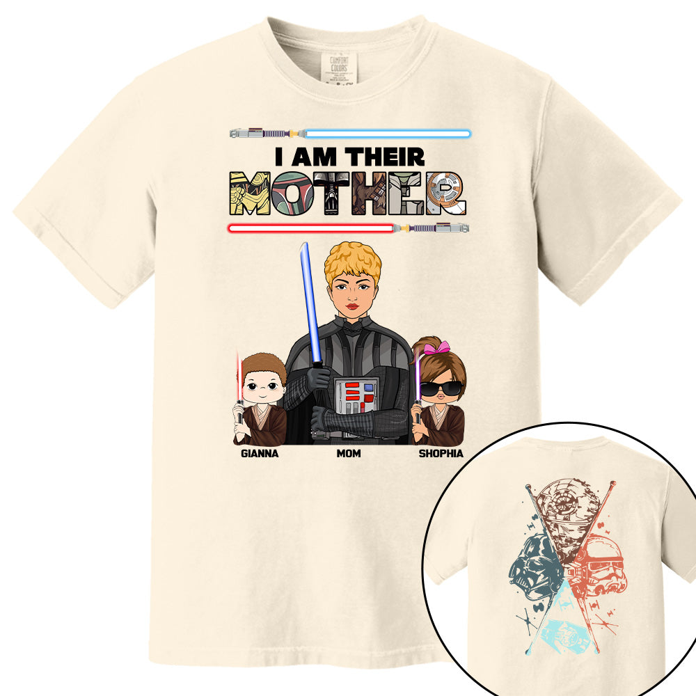 I Am Their Mother - Personalized Two Sided Print Shirt For Mom Pt99